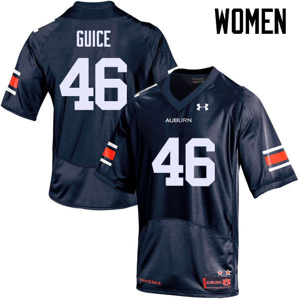 Women's Auburn Tigers #46 Devin Guice Navy College Stitched Football Jersey